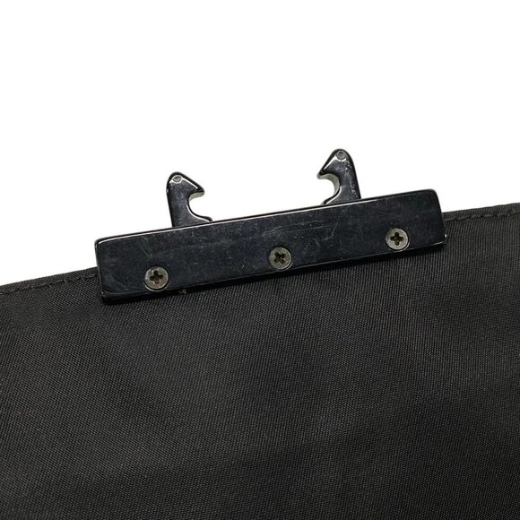 Auth PRADA - Black Nylon Leather Plastic Shoulder Bag - Picture 14 of 16